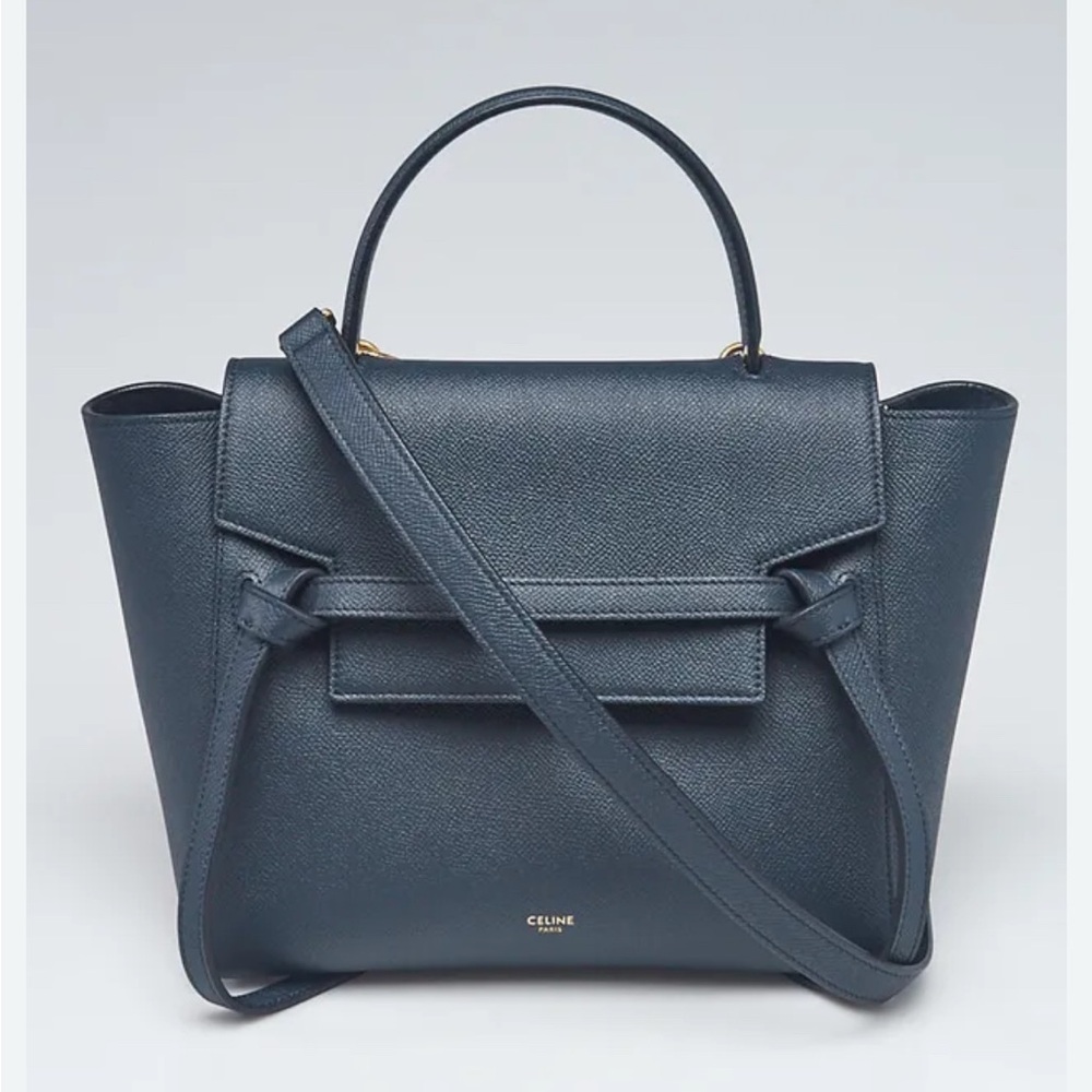 Dark Navy Blue Satchel Bag